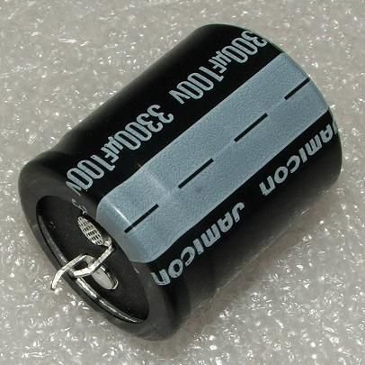 3300/100V, 85C, Ø30x35mm, ±20%, Kondensators elektrolītisks, 2000h, SNAP-IN, Jamicon