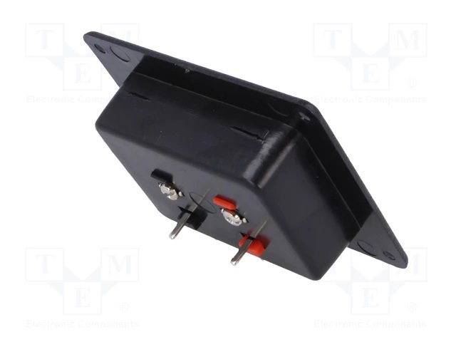 Termināls tumbam, 2vadi, skruvejamas, snap-in, 78.5x65mm, lodējamas