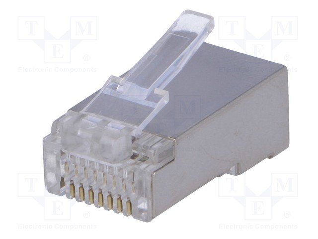 RJ45(8/8) spraudnis, CRIMP, ekranets