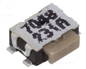 Mikroslēdzejs leņķisks, SPST-NO, OFF-(ON), 0.05A/32VDC, SMD, 4.2x2.8x1.42mm, 3N, L=1.4mm, IP40