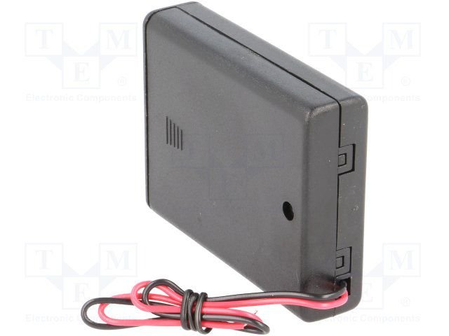 Bateriju turētājs ar vaciniem, 4xAAA ||||, izvadi: vadi