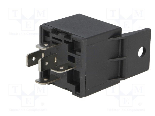 Relejs DC12V, SPDT, 40A/14VDC, 80R(150mA), viens kontakts uz pārslēgšanu, pamats(RS-D03), metāliska piestiprinājuma cemme, FORWARD INDUSTRIAL CO.