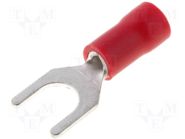 Atverta dakša M5, spaile, pusatvērta, sarkana krasa, 0.5...1mm2