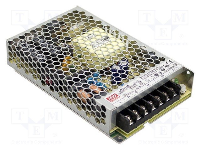 Barošanas bloks 220V=>12V(10.2...13.8VDC), 12.5A, 150W, 159x97x30mm, 0.44kg, modulis