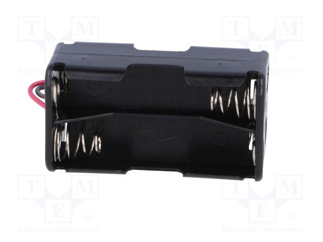 Bateriju turētājs 4xAA ::, izvadi: vadi