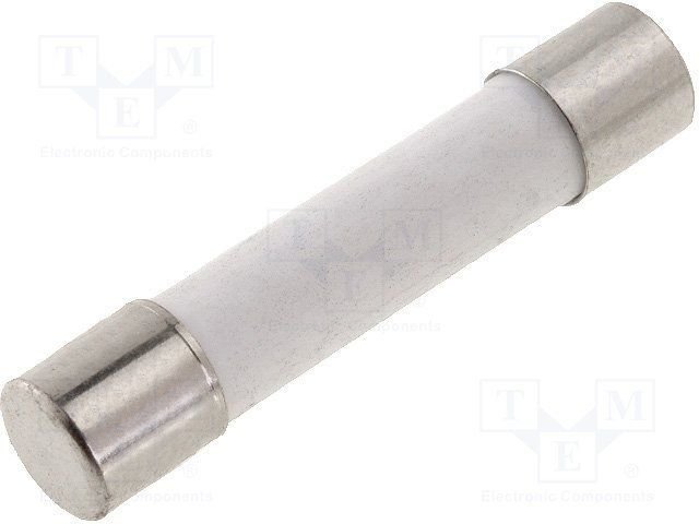 10A, T, 6x32mm, 500VAC, time-lag, keramiskajs drošinātājs