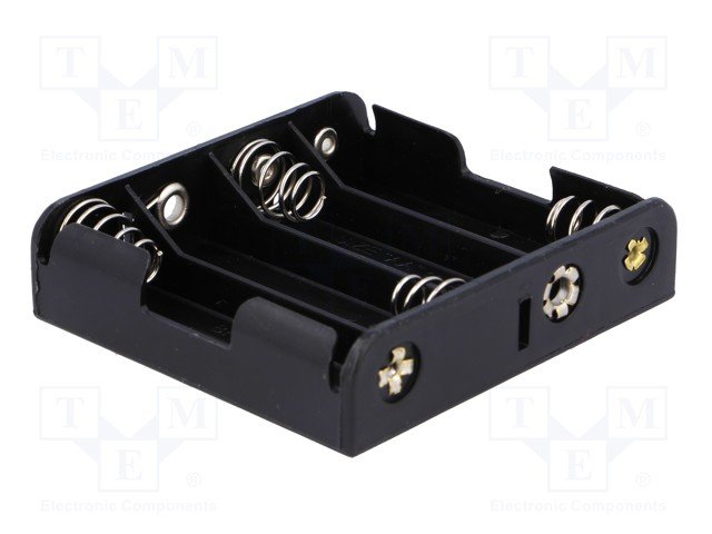 Bateriju turetajs 4xAA ||||, izvadi: lodejamie kontakti