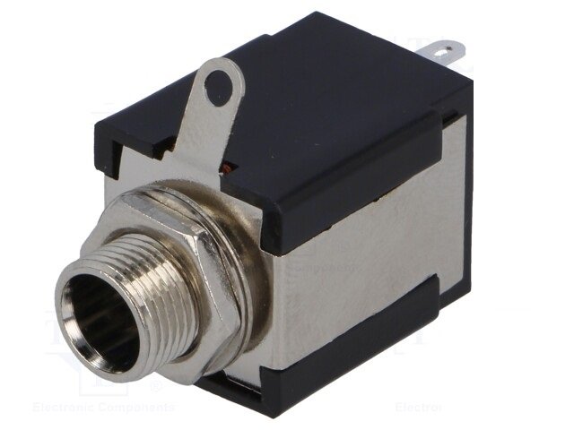 6.35mm ligzda, stereo, plastmasas, vadam, skrūvejamas šasijai M9, NINIGI