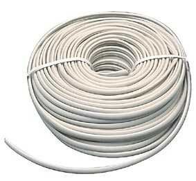 Telefona kabelis 2 dzīslu balta krasa 150m/1rulis
