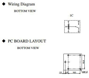Relejs DC12V, SPDT, 20A/14VDC, 240R(50mA), viens kontakts uz pārslēgšanu, 15.6x12x13.5mm, SHORI ELECTRIC