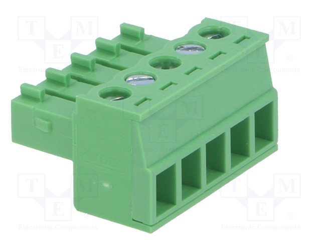 Terminal blocks vadam, ligzda, 5pin, 3.81mm, 0.5÷1.5mm2, taisns, 7A