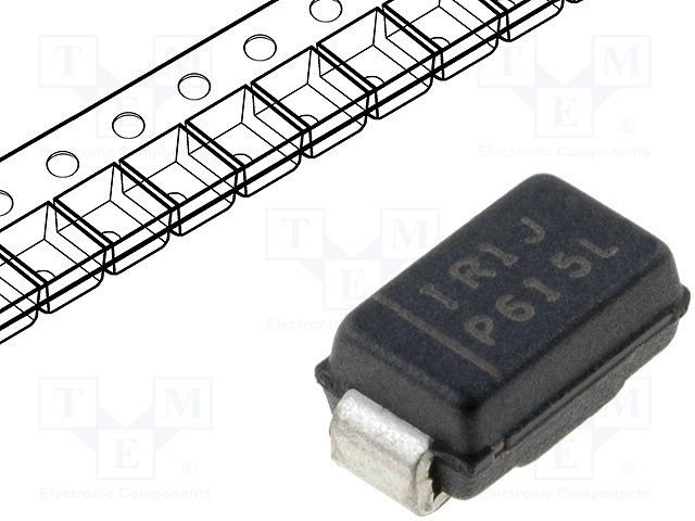 10MQ100N(R1J), SMD, Diode Schottky, 100V, 1A, SMA