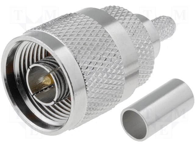 N konektors štekers uz RG58 kabelim, 50Ω, CRIMP