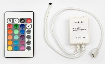 LED lentam RGB tālvadības pultis