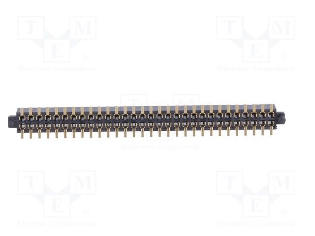 1.27mm 2x30pin ligzda, starprindu solis 1.27mm, SMD