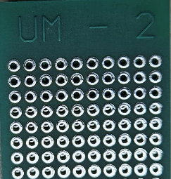 Maketēšanas plate 28x147mm ar 540 caurumiem, stikltekstolits, 1.5mm