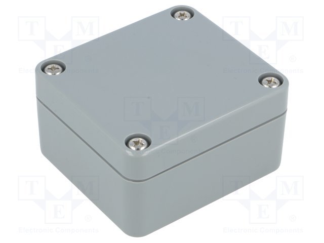 Plastmasas korpuss, 58x64x35mm, IP65, ABS, pelēkā krasa