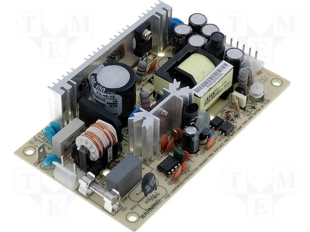 Impulsu barošanas bloks 85-264V=> +12V, 3.75A, 45W, 101.6x50.8x29mm, 140gr.