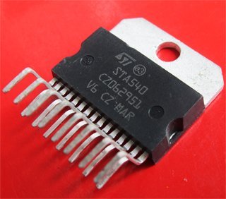 STA540 Mikroshēma 4x13W dual/quad power amplifier, TO-220-15