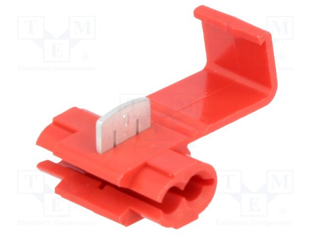 Kabeļa atrs savienotājs, 0.5...1.5mm2, IDC,  sarkana krasa