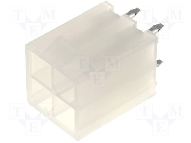 4pin(2x2), "papa", 4.2x4.2mm, THT, "Mini-Fit® serija, 9A/600V, taisns