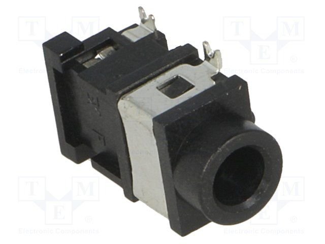 3.5mm ligzda, stereo, plastmasas, SMD, LUMBERG