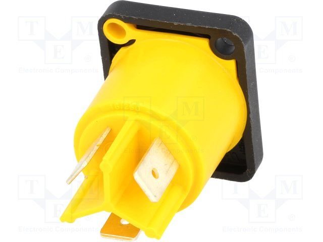 Tikla ligzda, 250VAC, 16A, 3pin, (PowerCon TRUE1 Neutrik), 2 skrūves, šasijai