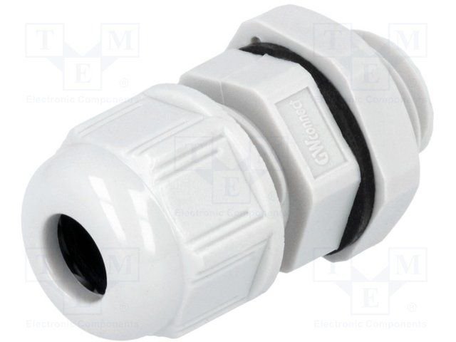 Kabeļu ievade 3...6.5mm, IP68, -40...100°C, poliamids, M12, pelekā krasa