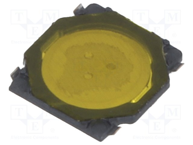 Mikroslēdzejs horizontāls, SPST-NO, OFF-(ON), 0.05A/12VDC, SMD, 3.7x3.7x0.35mm, 4 izvadi