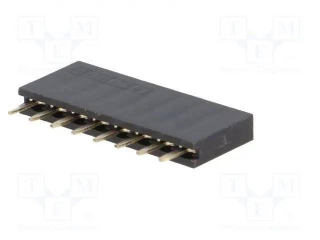 2.54mm uz PCB 8pin ligzda, H=8.5mm