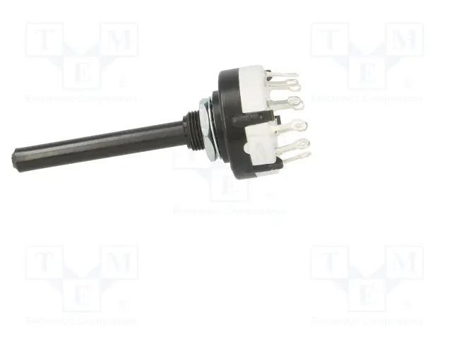 Galetes parslēdzejs 2=>6 kontakts, 0.15A/250V, lodejamie izvadi