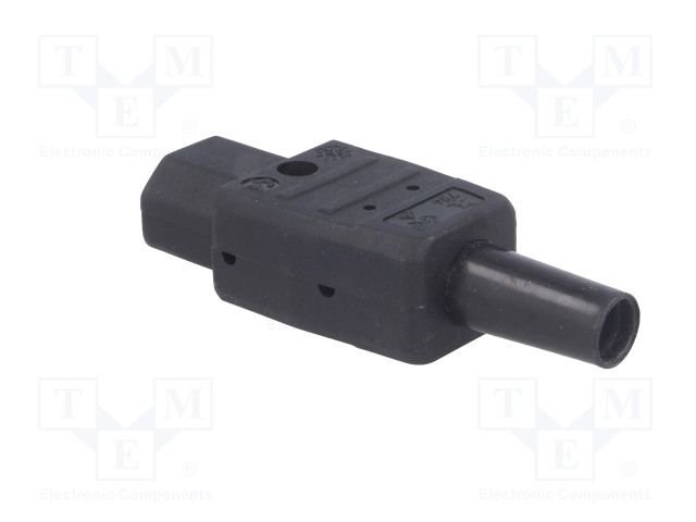 Tikla ligzda, 250VAC, 10A, C13(F), vadam, taisns