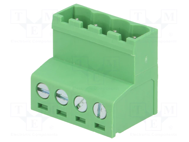 Terminal Blocks uz vadu, spraudnis, 4pin, 5.08mm, 2.5mm2, 20A