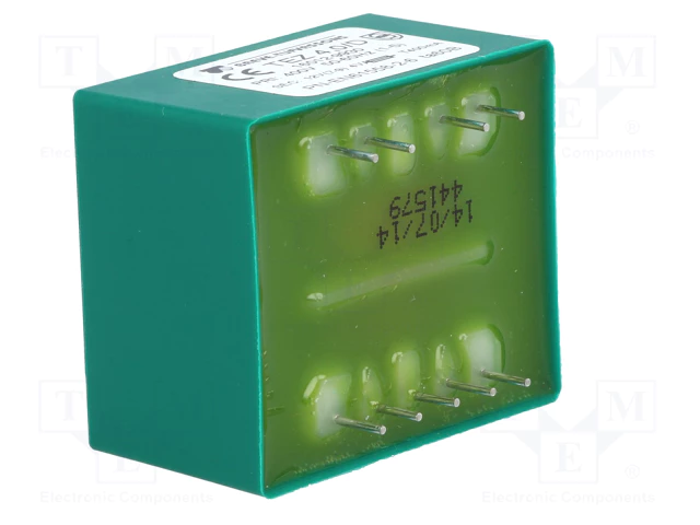 Transformators 400V=>12V, 333mA, 4VA, 35x42x29mm