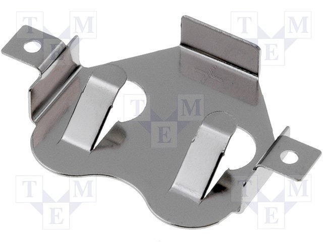 Bateriju turetajs, metāliska cemme, CR1612, 1616, 1620, 1625, 1632, 1 baterija