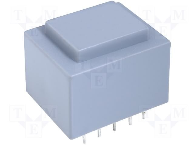 Transformators 220V=>2x12V, 2x80mA, 2VA, 32x27x24mm