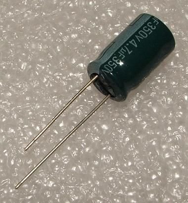 4.7/350V, 85C, Ø10x16mm, ±20%, Kondensators elektrolītisks, 2000h, SAMWHA, ar lokanien izvadiem