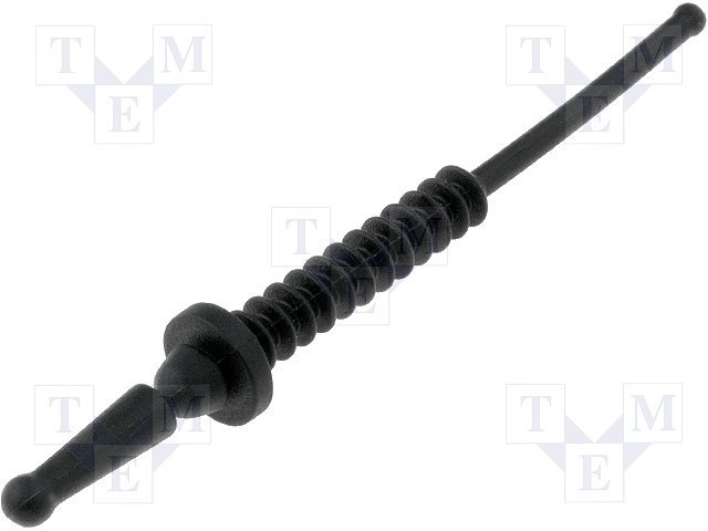 Piestiprinājums ventilatoriem un režģiem, dcaur=4.5mm, gumija, melns