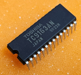 TC9163N Mikroshēma, HIGH VOLTAGE ANALOG FUNCTION SWITCH ARRAY, SDIP-28