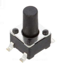 Mikroslēdzejs horizontāls, 4.5x4.5x2.9mm, SPST-NO, OFF-(ON), SMD, 0.05A/12VDC, 1N, L=4.1mm