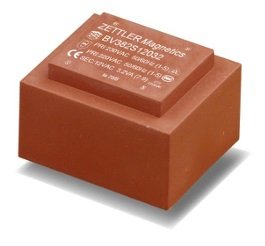 Transformators 220V=>12V, 267mA, 3.2VA, 35.5x41.8x27mm