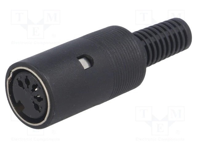 5DIN ligzda, 180grad., uz vadu