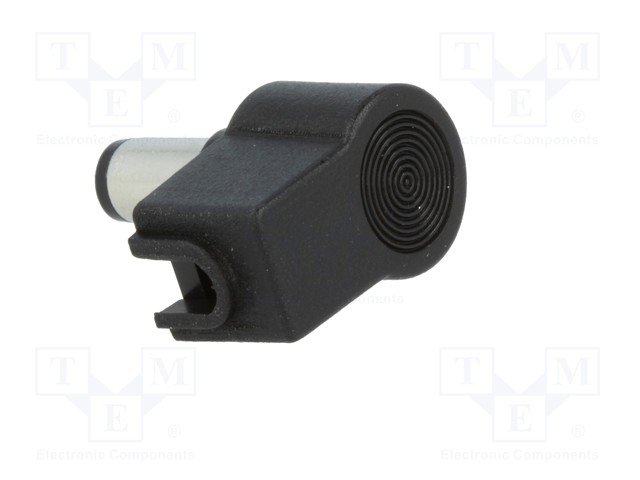 5.5x2.1mm, L=9.5mm, štekers, lodējams, uz vadu, leņķisks, LUMBERG