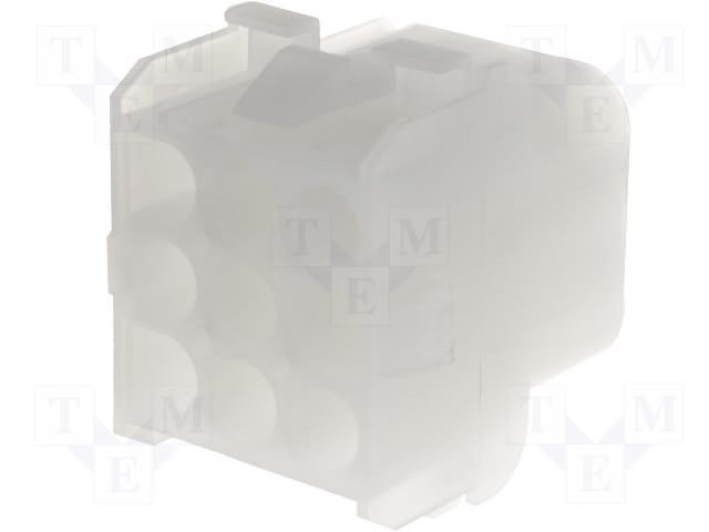 9pin(3x3), korpuss kontaktam "mama", 6.35x6.35mm, NLS serija, taisns