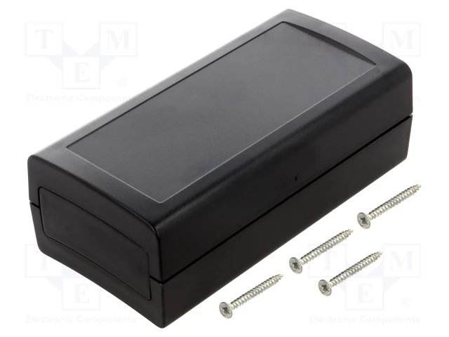 Plastmasas korpuss, 60x120x40mm, IP53, ABS, melnā krasa