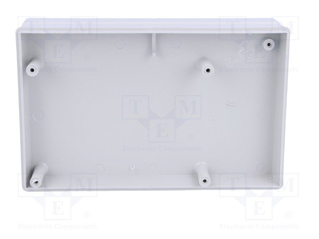 Plastmasas korpuss, 73x117x28mm, ABS, pelekā krasa, ar vāku baterija