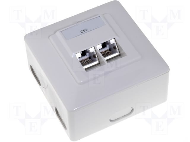 LAN rozete, dubultā