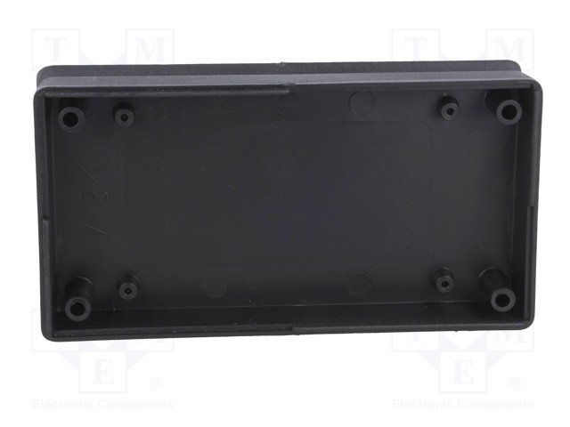 Plastmasas korpuss, 36x67x129mm, ABS, melnā krasa