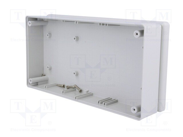 Plastmasas korpuss, 110x220x44mm, IP54, ABS, pelēkā krasa