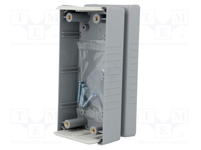 Plastmasas korpuss, 60x120x40mm, IP54, ABS, pelēkā krasa